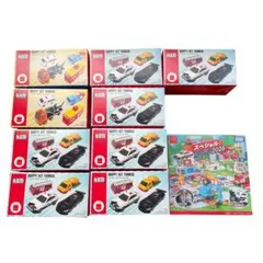 【メ0425-49】ハッピーセット トミカ 第1弾+2弾9点 計5種 DVD付き