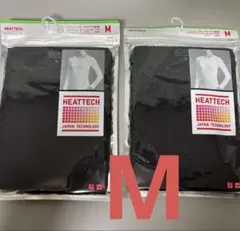 【新品】ユニクロ ヒートテック クルーネックT 長袖 M 黒 2枚セット