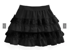 GRL フリルスカート 黒 Lサイズ