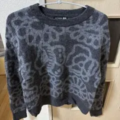 UNIQLO marimekko M グレー 花柄 ニット