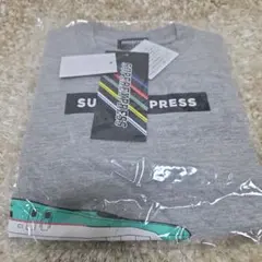 新幹線デザイン ロングTシャツ グレー