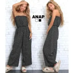 ANAP★ドット柄オールインワン
