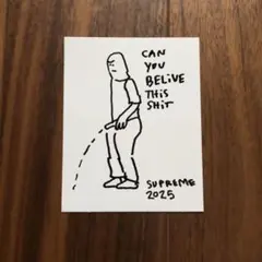 【最安値】supreme ステッカー マークゴンザレス コラボ GONZ 白