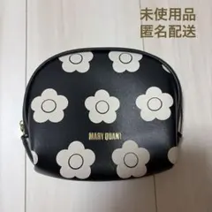 新品未使用　MARY QUANT デイジー柄 ポーチ ブラックのサムネイル