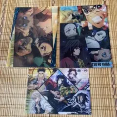 鬼滅の刃　クリアファイル2枚　下敷き1枚くら寿司