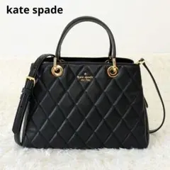 【美品】 ケイトスペード 2way ショルダーバッグ キルティング レザー 黒のサムネイル