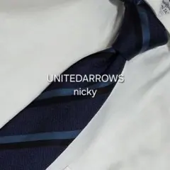 【最終値下げ・美品】UNITEDARROWS nicky ネクタイ ネイビー