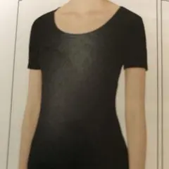 (Y-96)シャルレ 半袖 ニューインナー リヨセル L ブラック