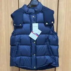 新品　グリーンレーベルリラクシング　ダウンベスト　ネイビー　42