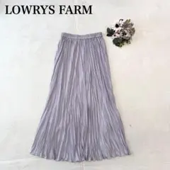 【ローリーズファーム】 プリーツスカート（フリー）ロング ウエストゴム シンプル