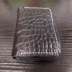 コンパクトウォレット　財布　本革　レザー　ハンドメイド