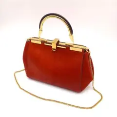 ZANCHETTI ザンケッティ 3way ハンドバッグ アムレット ハラコ 赤のサムネイル