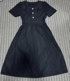 SHEINネイビー半袖 シャツワンピース