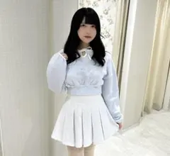 evelyn　ラメロゴスウェット　アイスブルー 水色のサムネイル