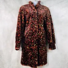 【SAGAMINK】ファーコート シェアードミンク 花柄　総柄 Ｆ 着丈93