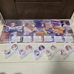きゃらっとくじ 五等分の花嫁 クリアファイル　 缶バッジ コンプ 二乃 三玖