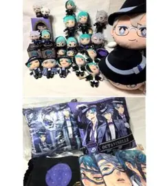 ツイステ オクタヴィネル アズール ジェイド フロイド ぬいぐるみ フィギュア
