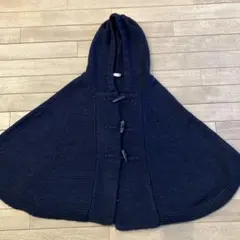 a.v.v standard フード付きネイビーケープコート