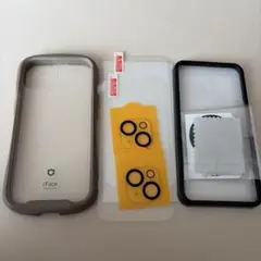 iFace Reflection 強化ガラスクリアケースベージュ　　※フィルム付