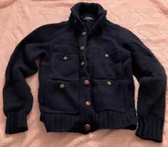 BEAMS HEART ネイビー カーディガン S