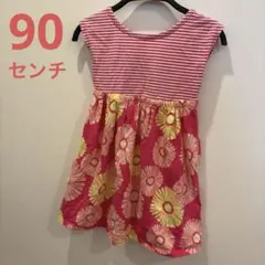 ワンピース 90 花柄 ボーダーGymboreeジンボリー 子ども服のサムネイル