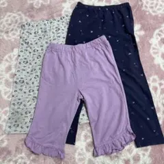 キッズ ボトムス　スパッツ3点セット　120cm