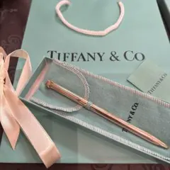 TIFANY&co. ボールペン　未使用　希少　パッケージ　箱　リボン付きのサムネイル