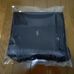 【新品未使用】ポロラルフローレン マフラー 黒 グレー