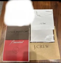 紙袋5枚セット Baccarat Louis Vuitton J.Crew