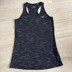 ⭐︎Mizuno ストライプブラック系タンクトップ M⭐︎レディース