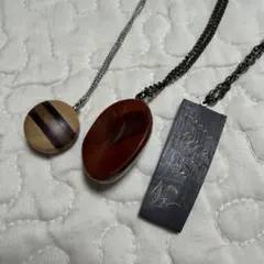 レトロアクセサリー　ヴィンテージ　ネックレス　木彫り　アクセサリー
