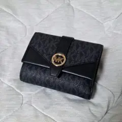 MICHAEL KORS マイケルコース 三つ折り財布 シグネチャー ブラックのサムネイル