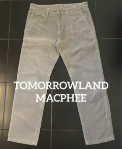 MACPHEE トゥモローランド ダメージ加工 クロップド コーデュロイパンツのサムネイル