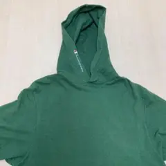 champion チャンピオン グリーン L フード付き 緑 tシャツ 古着のサムネイル