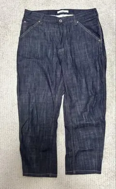 JOHNBULL デニム クロップドパンツ Lサイズ インディゴのサムネイル