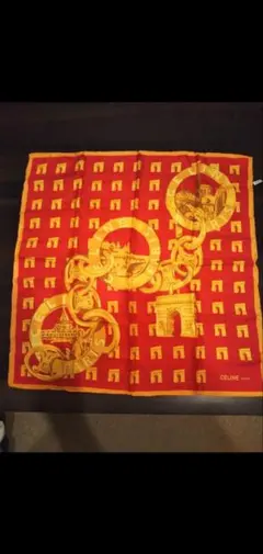 CELINE シルクスカーフ