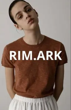 【RIM.ARK】Compact melange knit T/サマーニット