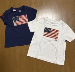Ralph Laurenアメリカ国旗Tシャツ 2枚　90 cm