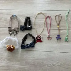 犬用ハンドメイド 首輪アクセサリー 8点セット