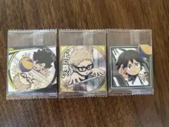 ハイキュー　ウエハース　黒尾鉄朗　月島蛍　山口　忠　ステッカー　3枚セット