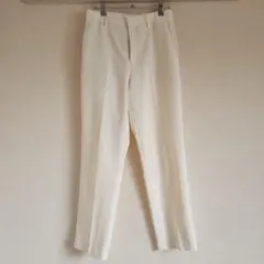 ホワイト スラックス ストレート