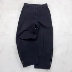 マーガレットハウエル サイドジップ トラウザーズパンツ　黒　M フェード　ツイルのサムネイル