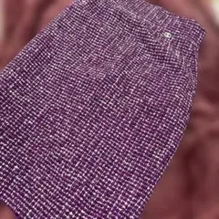 CHANEL パープル　ツイードスカート36のサムネイル