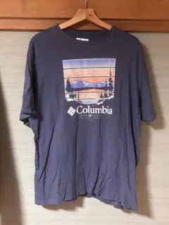 Columbia XL/TG 風景プリント Tシャツ　ゼブラケーキ