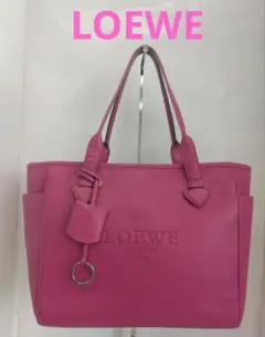 2604-58｜美品｜ロエベ ヘリテージ トートバッグ レザー レッド - メルカリ