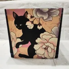 折りたたみボックス　4面　キルトゲイト　猫　ハンドメイド