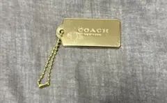 COACH コーチ ゴールドプレート キーホルダー バッグチャーム 金