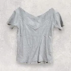 トランテアンソンドゥモード Tシャツ M グレー Vネック 半袖のサムネイル