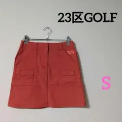 23区GOLF　ニジュウサンク　レディース　ゴルフウェア　スカート　オレンジのサムネイル