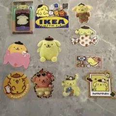 ポムポムプリン　キラキラシール　ビッグステッカー